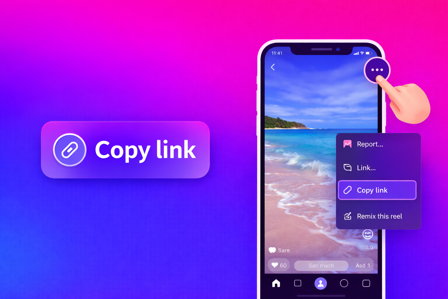 Copy Instagram Reel link